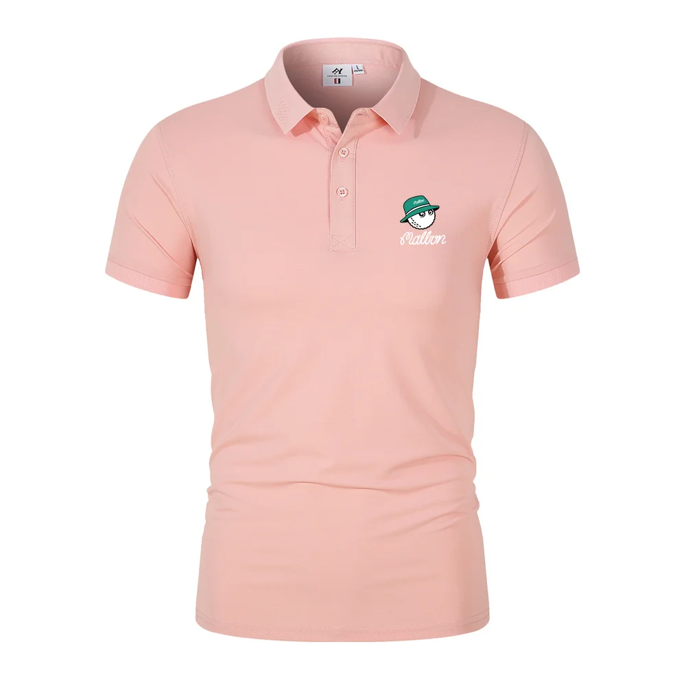 2023 New Summer Men's and Women's Golf T-shirt Fashion Tops Short Sleeve Printed Malbon Casual Sports Baseball Jersey Polo Shirt