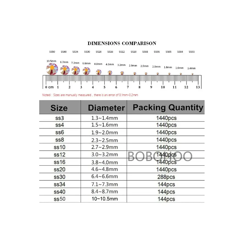 Стразы из хрустального лунного света без горячей фиксации