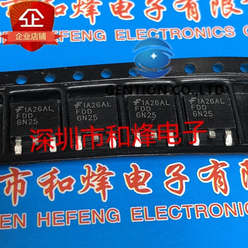 

10 шт. FDD6N25 TO-252 250V 4.4A в наличии 100% новый и оригинальный