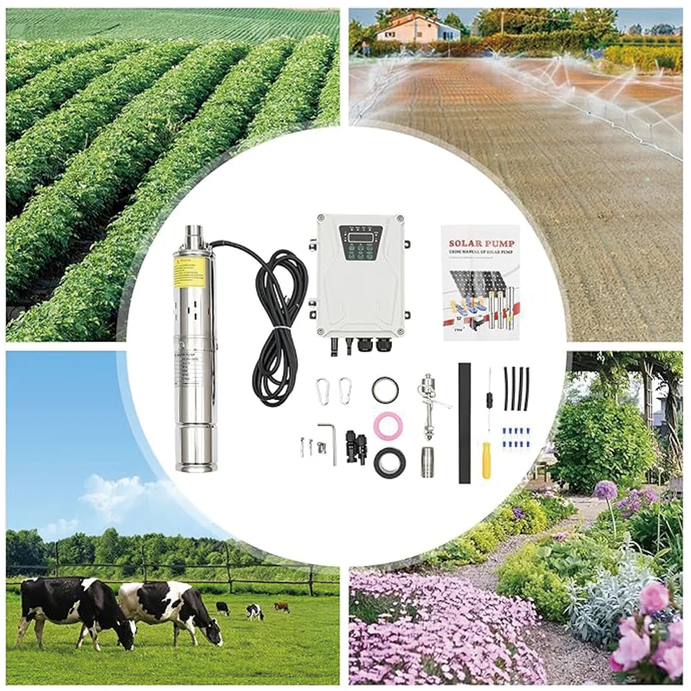 Погружной насос на солнечной батарее 210 Вт 270 500