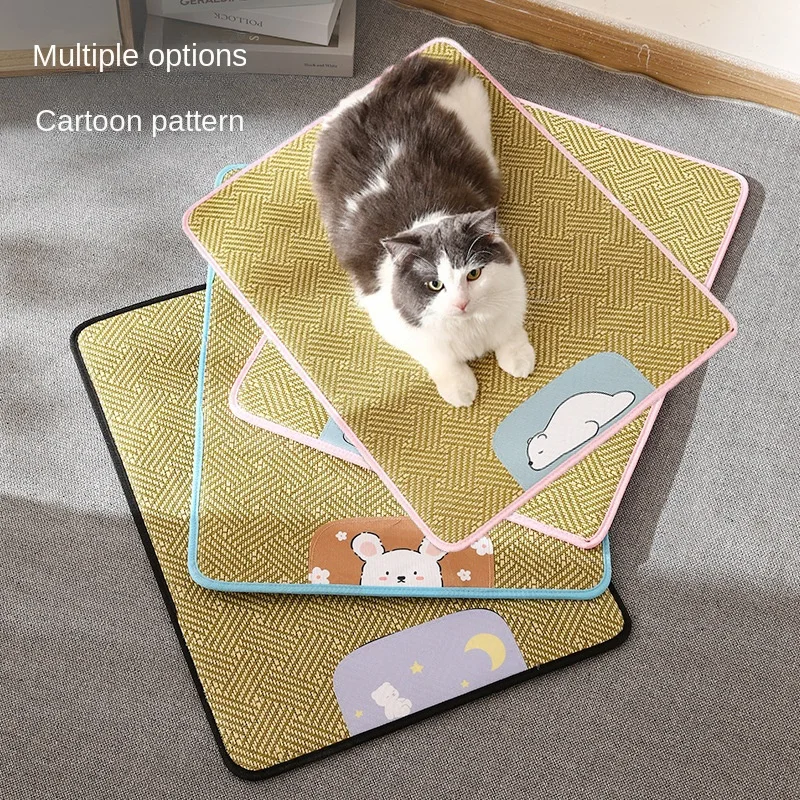 

Breathable Pet Sleeping Pad Bamboo Fiber Summer Cooling Dog Mat Comfortable Pet Mat Pet Supplies Pet Cooling Mat