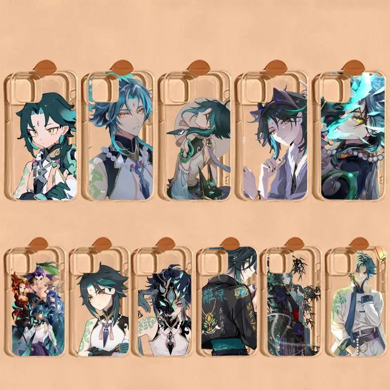 

MaiYaCa Genshin Impact xiao Phone Case For iPhone 13 14 Pro Max XS XR 12 11 Pro 13 Mini 6 7 8 Plus Soft Clear Back Cover