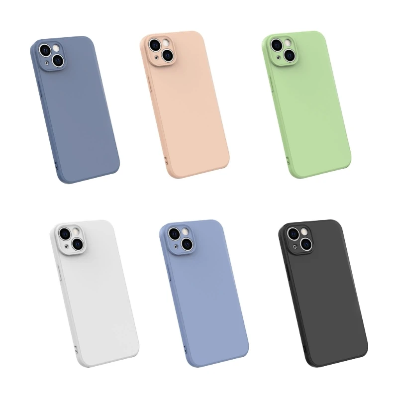 

Phone 14 Silicone- Silicone Ultra-Slim- Thin Cover Shockproof Protective for 14/14pro/14 plus-
