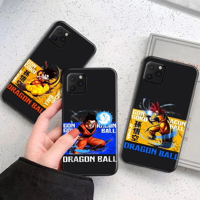 

Dragon Ball Anime Phone Case For Funda iPhone 13 11 Pro Max 12 Mini X XR XS Max SE 2020 Back Celular Carcasa Silicone Cover
