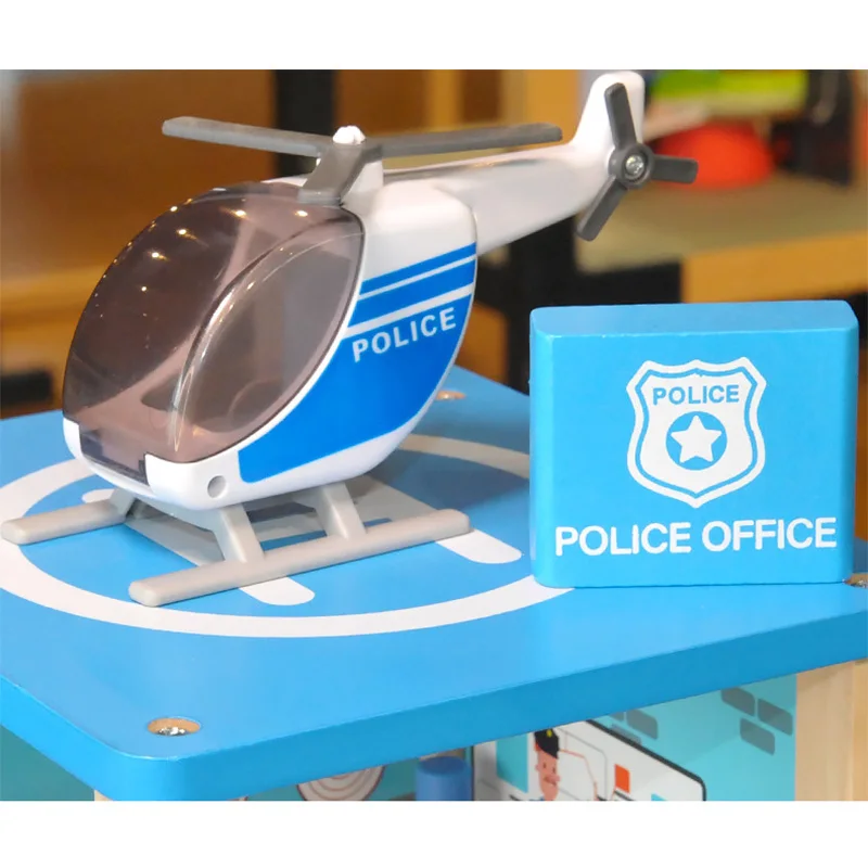 Деревянная полицейская офисная пожарная станция для мальчиков сделай сам