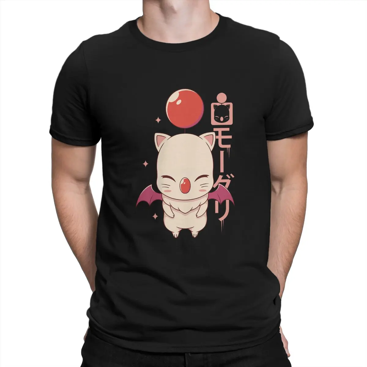 

Final Fantasy XIV Game Newest TShirt for Men Moogle Kupo Round Neck Polyester T Shirt Hip Hop Birthday Gifts OutdoorWear