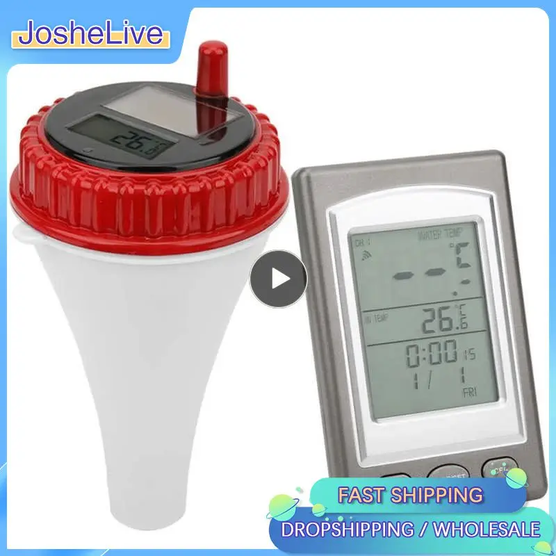 

Wireless Swimming Pool Thermometer Outdoor Digital Solar Powered Swim Pond Tub Waterproof Float Temperature Meter LCD Display