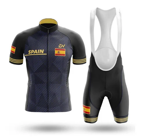 

New Spain Cycling Jersey Pro Team Cycling Clothing Summer Short Sleeve MTB Cycling Shirts Men Bike Jersey