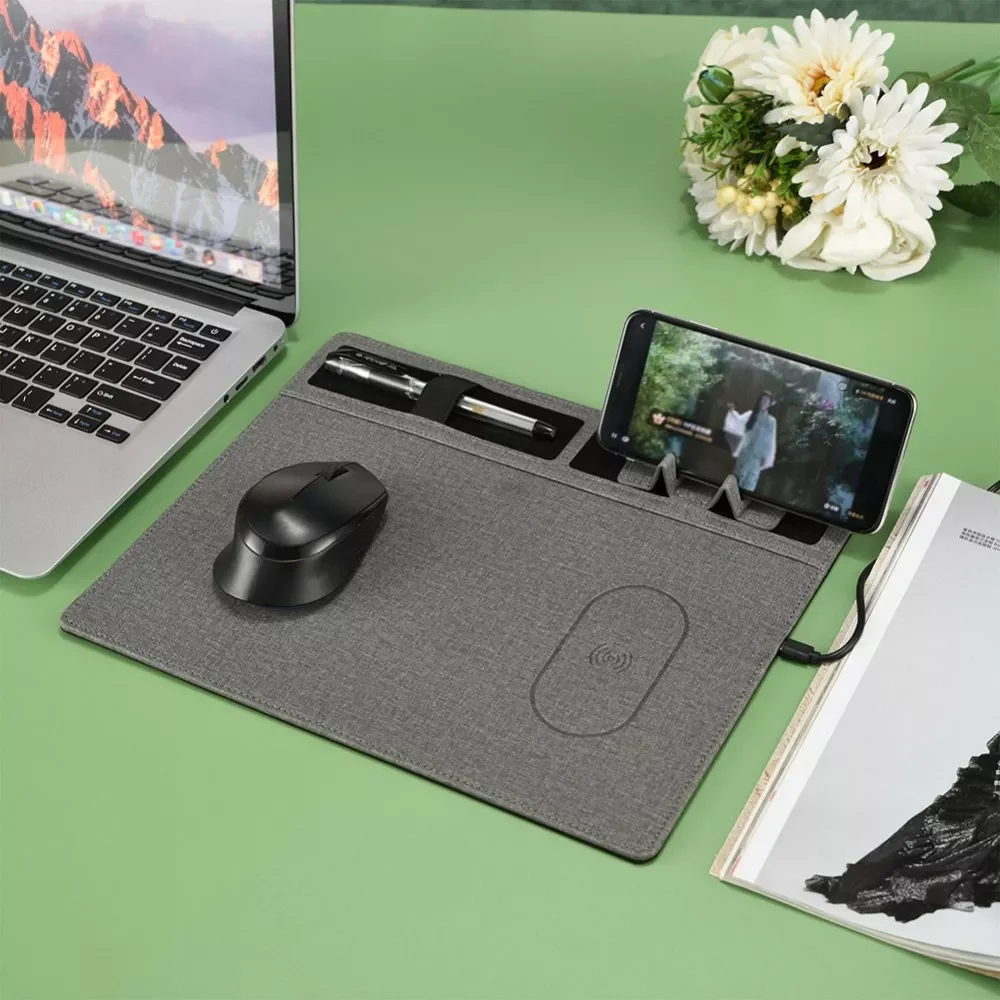 

10W Qi Wireless Charging Mouse Pad Holder Stand Mobile Wireless Charger 13 12 11 pro Max S21 S20