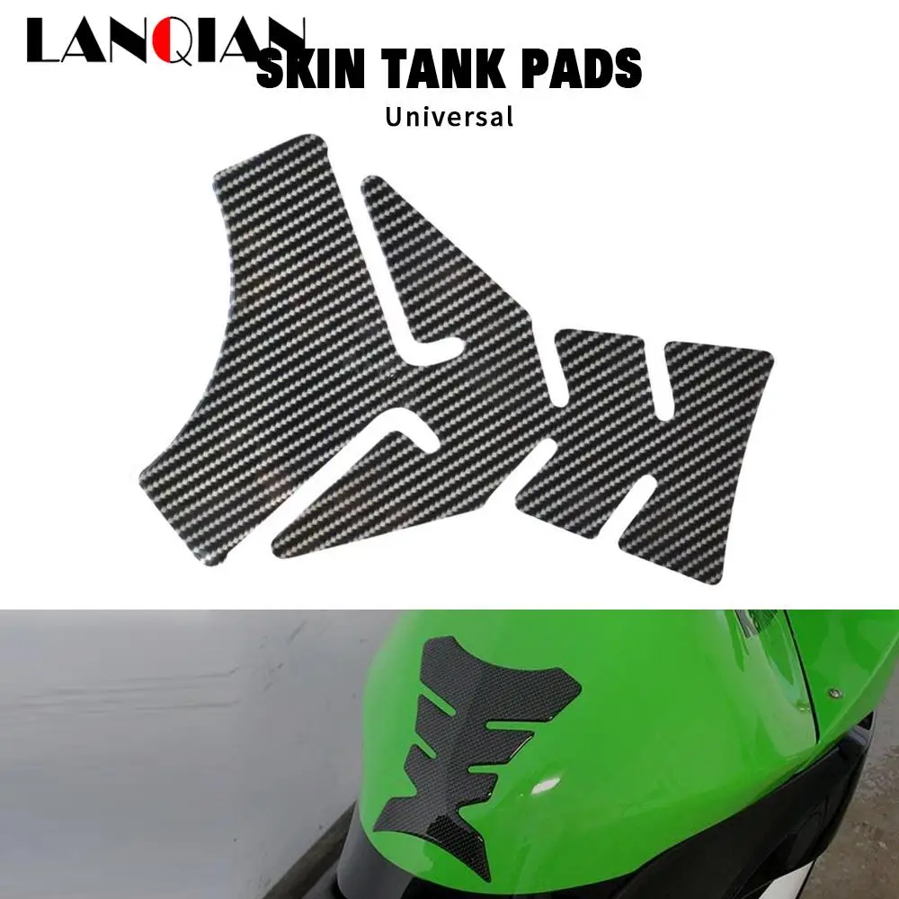 

For Honda Yamaha Tankpad Sticker Fishbone 3D Tank pad Stickers Oil Gas Protector Cover Decoration Flame Motorcycle Accessories