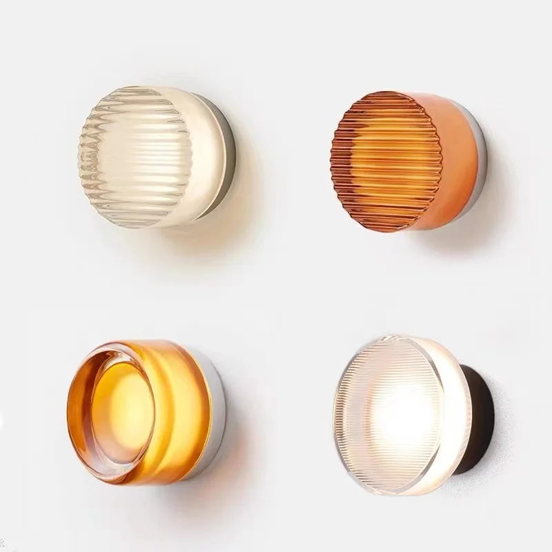 

Modern LED Glass Wall Sconce Lamps Bathroom Home Deco Lighting Living Dining Room Aisel Bedroom Indoor Wall Lights Corridor