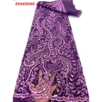 african ankara big promotion sequin material silk textiles wedding fabric zxhd30060b