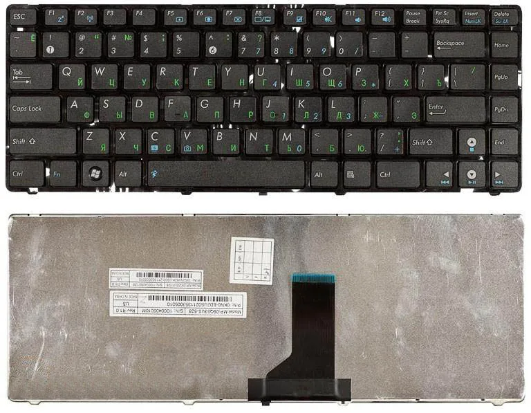 Клавиатура для Asus K42DR русская черная с черной рамкой|Клавиатуры замены| |