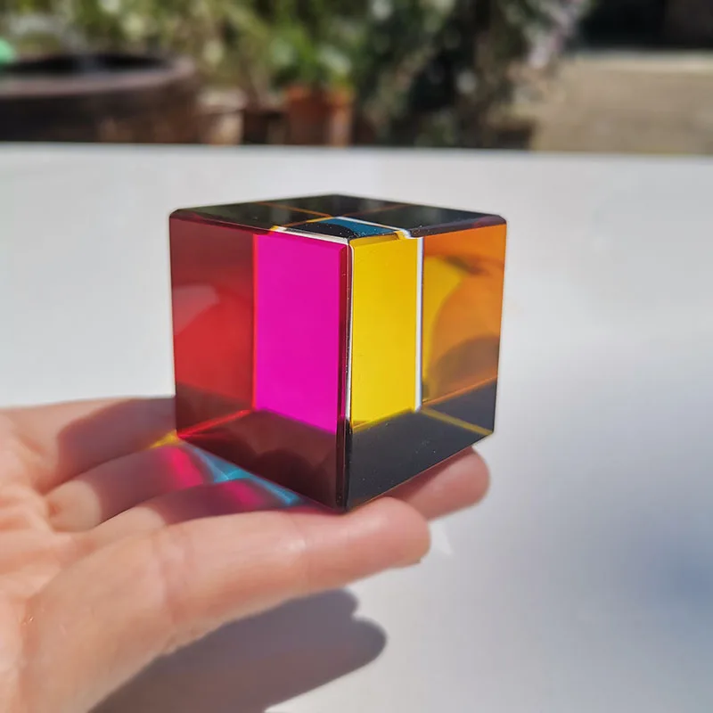 1 шт. Хрустальный волшебный шестигранный призматический куб украшения Ловец