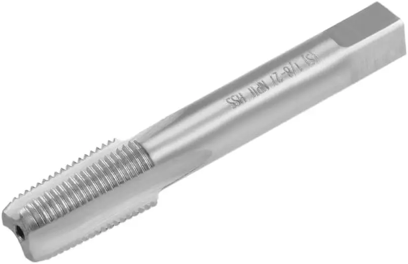

Keszoox Machine Tap, 1/8-27 NPTF Pipe Tap 3 Straight Flutes High Speed Steel Screw Thread Threading Tapping Tool