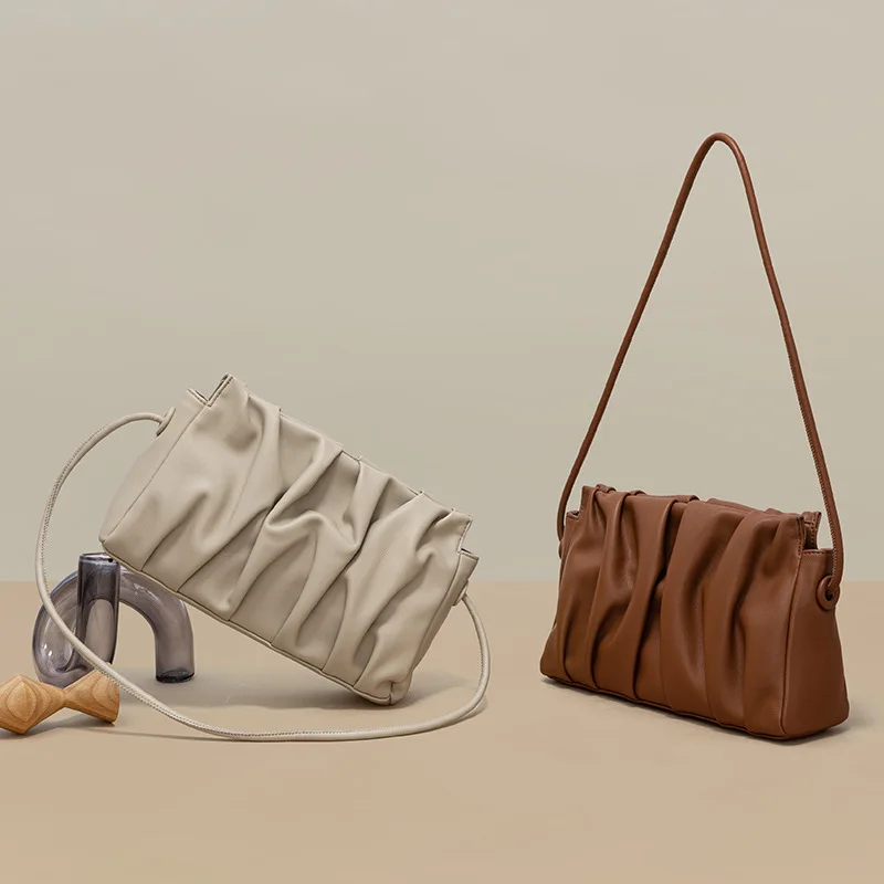 Women's Bag for Women Fashion Luxury Designer Handbags High Quality Solid Color Genuine Leather Bag Trend Casual Crossbody Bags