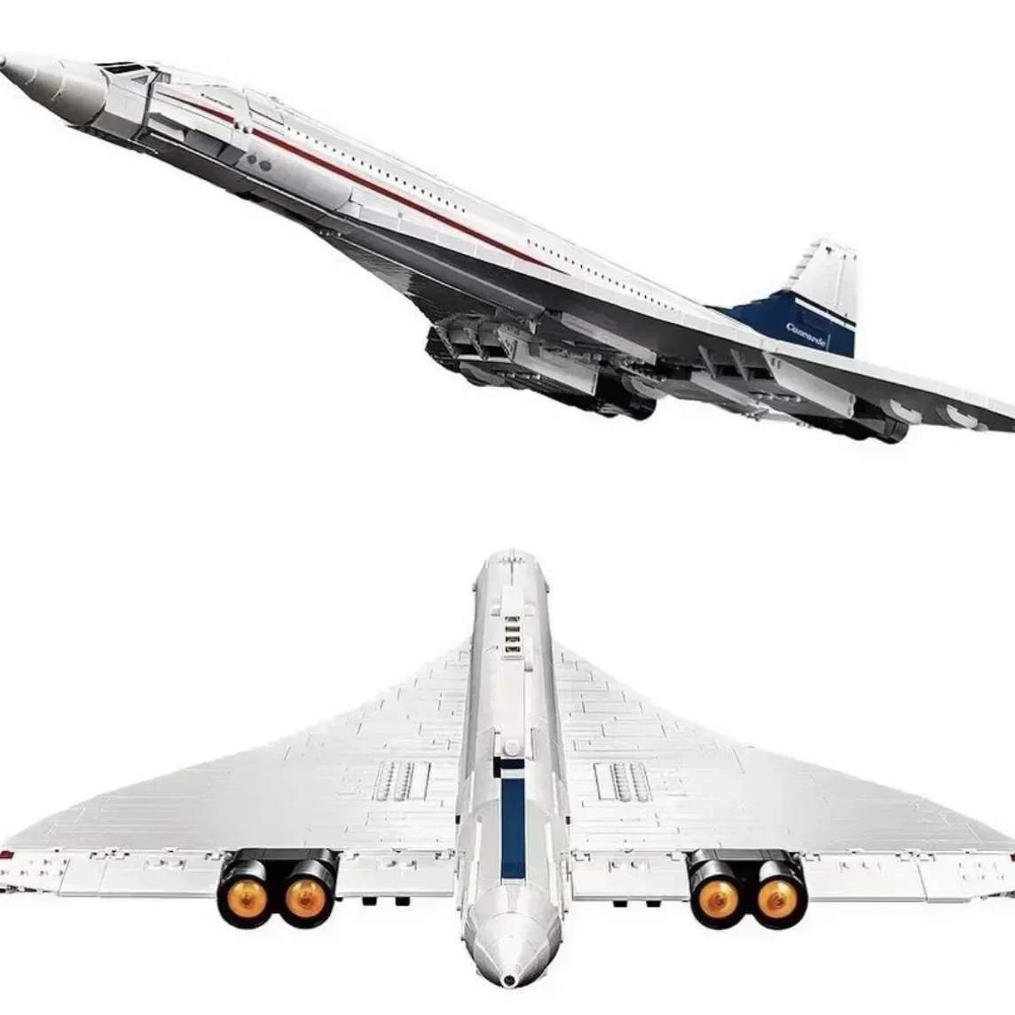 Фото 10318 Concorde Airbus строительные блоки технические 105 см модель самолета кирпич развивающие игрушки для детей рождественские подарки №1