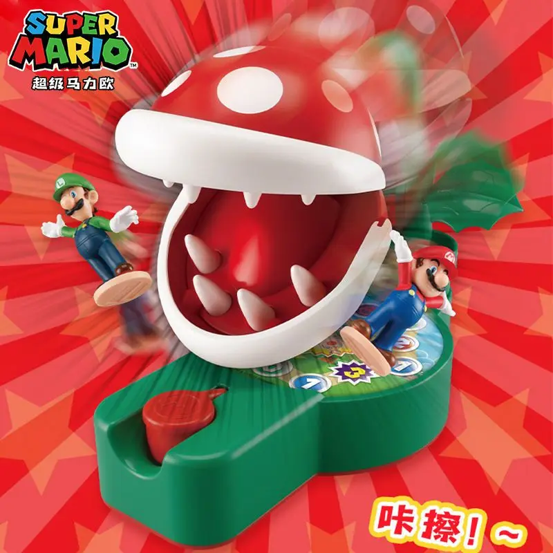

Super Mario Challenge Devouring Human Flower Super Mary Cartoon Children's Toy Battle Table Interactive Game Birthday Gift