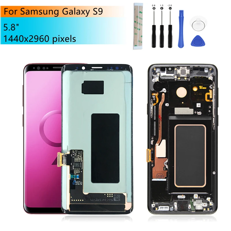 For Samsung Galaxy S9 Lcd S9 Display G960Touch Screen Digitizer Assembly With Frame Display For Samsung S9 LCD Repair Parts enlarge