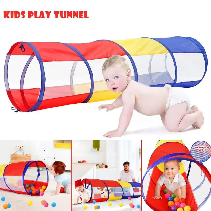 2022 Children's Crawling Tunnel Indoor Playhouse Children Outdoor Toys Tent Fun Interactive Convenient Foldable Game Channel