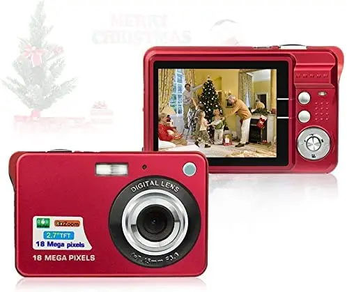 

HD Mini Digital Cameras,18MP 1080P Point and Shoot Digital Cameras for Kids Students Beginners-Birthday Xmas Gifts