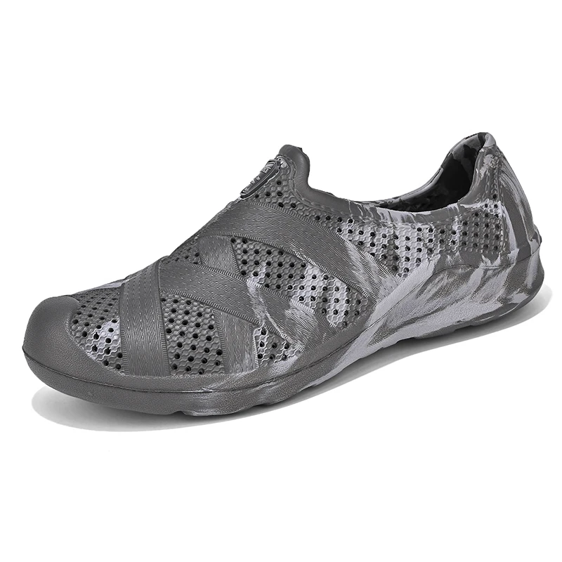 Сандалии мужские камуфляжные легкие пляжные шлепанцы без застежки дышащие для