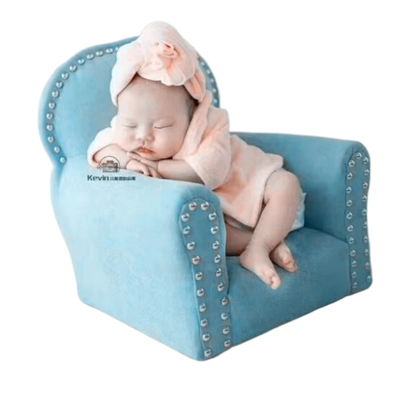 Baby Sofa Wood Chair Newborn Photography Props Photo Studio Auxiliary Props Baby Photography Posing Seat Wooden FurnitureGift