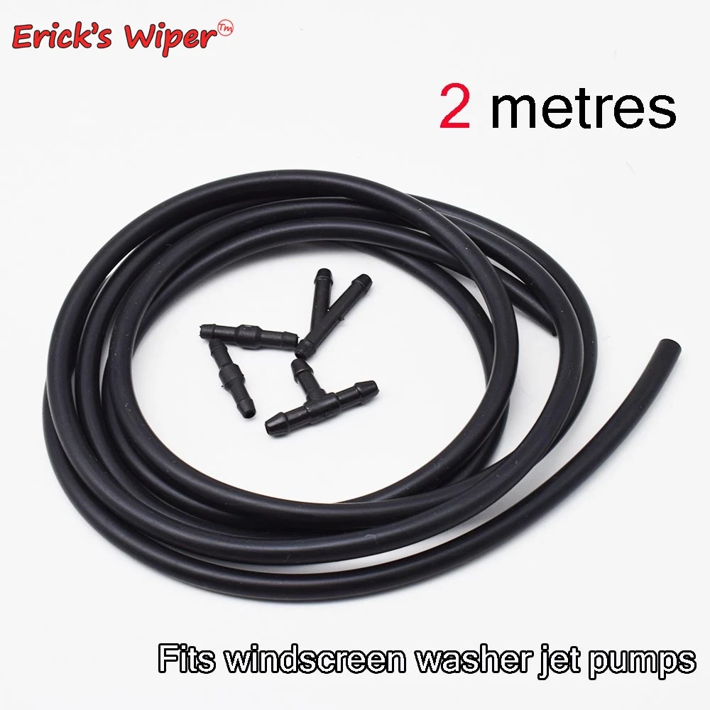 

Erick's Wiper Универсальный 200 см/2 м 3,5 мм EPDM Черный Омыватель ветрового стекла Струйная трубка Шланг Резиновая для сопла автоматического насоса