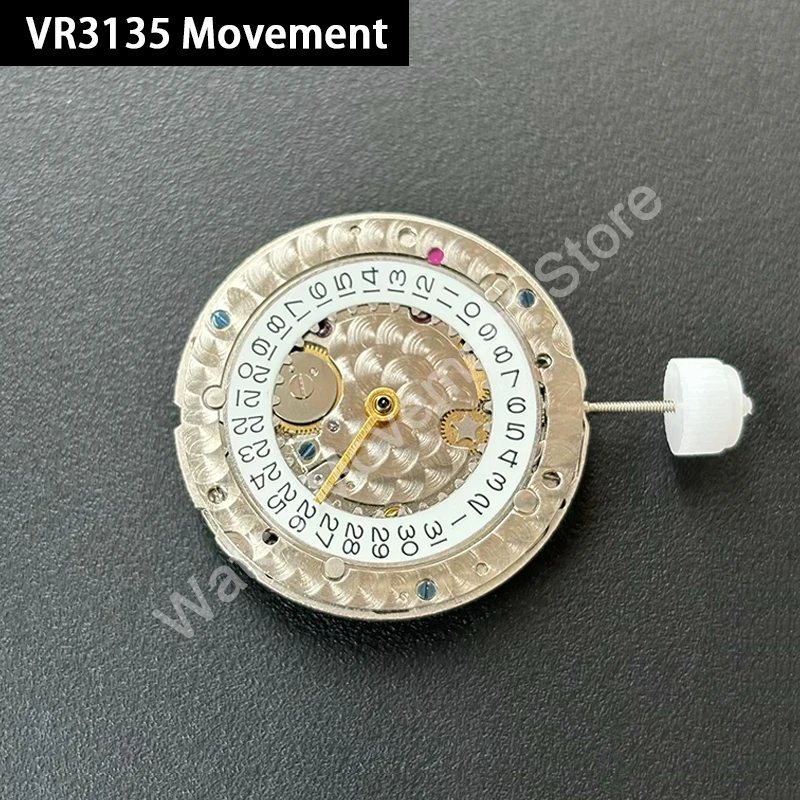 

China High Accuracy VR3135 Automatic Mechanical Movement Men Watch Movement Blue Balance VR 3135 Movement Modified Replacement