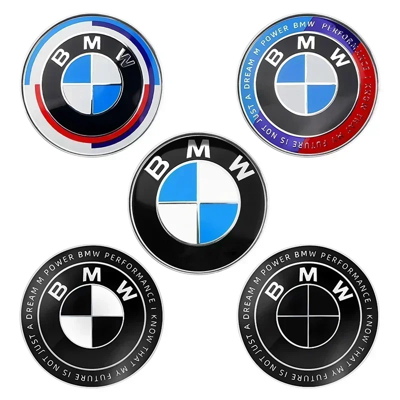 1pcs 82mm ABS 2 3 Hole Car Bonnet Hood Front Rear Trunk Badge Logo Emblem Sticker for BMW E87 E46 E28 E60 G20 G03 G05 F10 E93