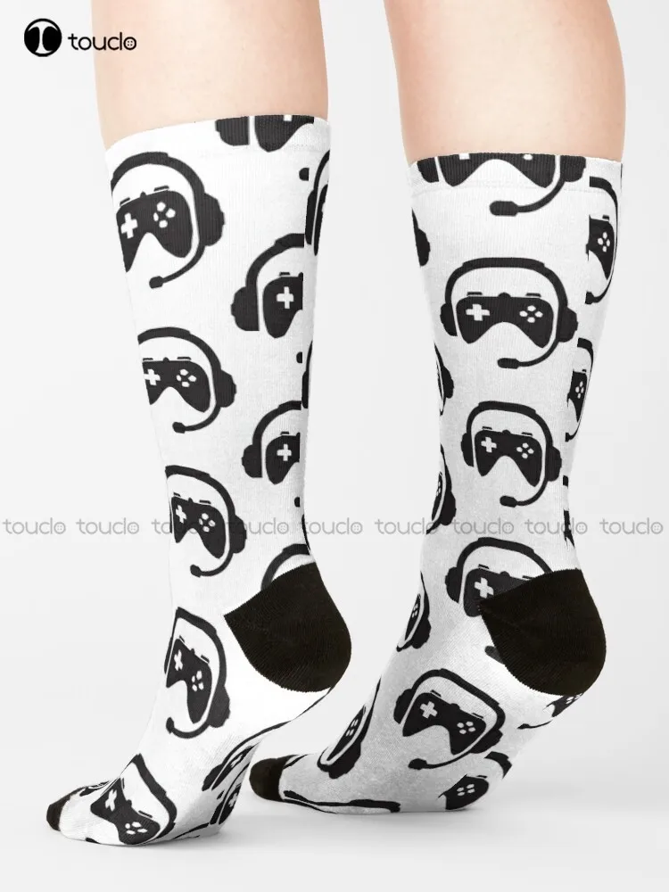 

Funny Gift For All Gamers And Nerds. Gift Idea For Computer And Video Game Fans. Skull Socks Novelty Socks For Men Custom Gift