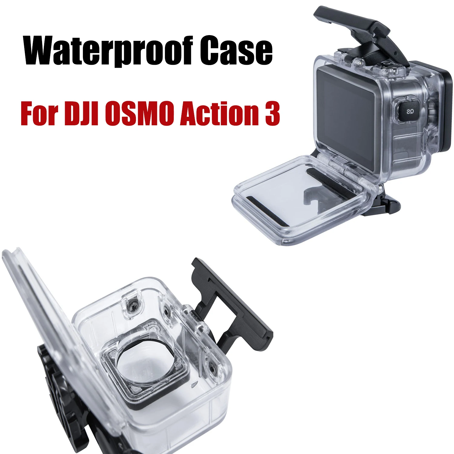 

Водонепроницаемый чехол для DJI OSMO Action 3 Camera 61M подводный Дайвинг Корпус защитный чехол Защита от падения для DJI Action 3 аксессуар