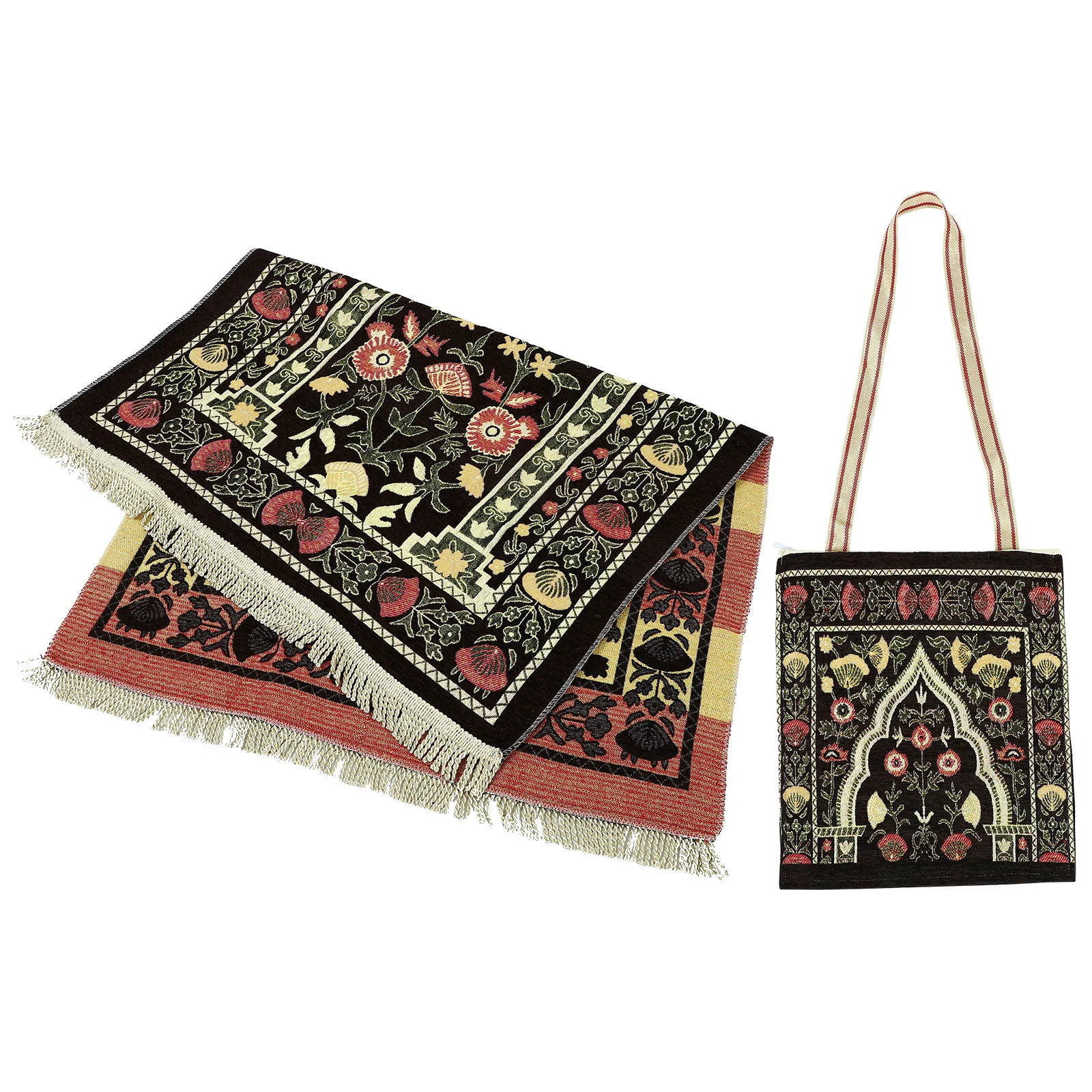 

Prayer Mat Rug Carpet Muslim Portable Islamic Gifts Mats Ramadan Perfect Mosque Worship Decoration Sajadah Turkish Women