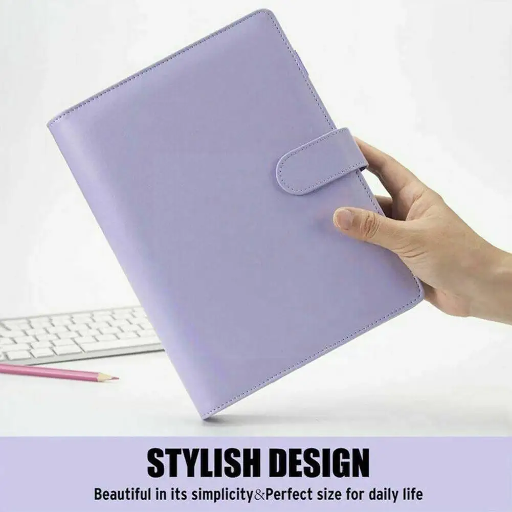 

A6 Pu Leather Binder Budget Planner Cash Envelope Wallet System With Budget Envelopes Binder Pockets For Budgeting Office M7s7