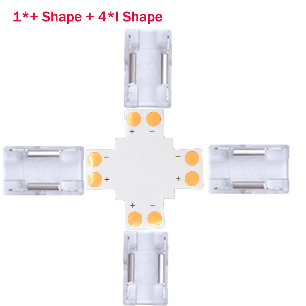 

Угловая Светодиодная лента COB разъем для 8 мм 10 мм IP21 2pin COB Светодиодная лента быстроразъемный Соединительный соединитель I L T + форма светодиодные аксессуары