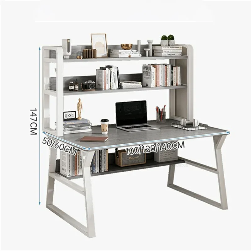 Настольные компьютерные столы Студенческий учебный стол Домашний Книжная полка