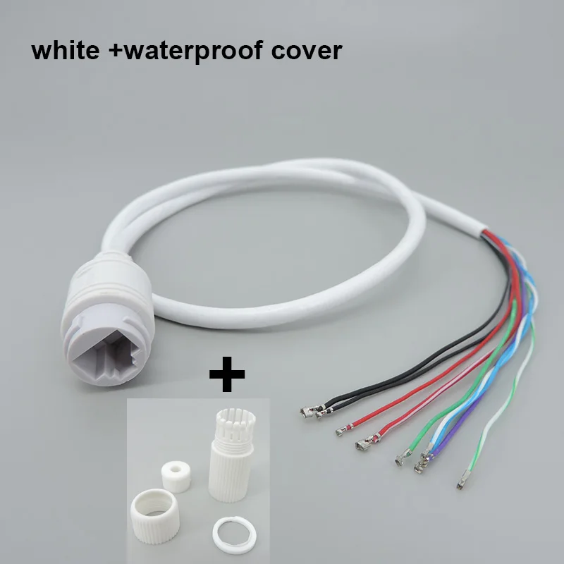 

Сетевой кабель RJ45 POE 15В 9-контактный белый/черный