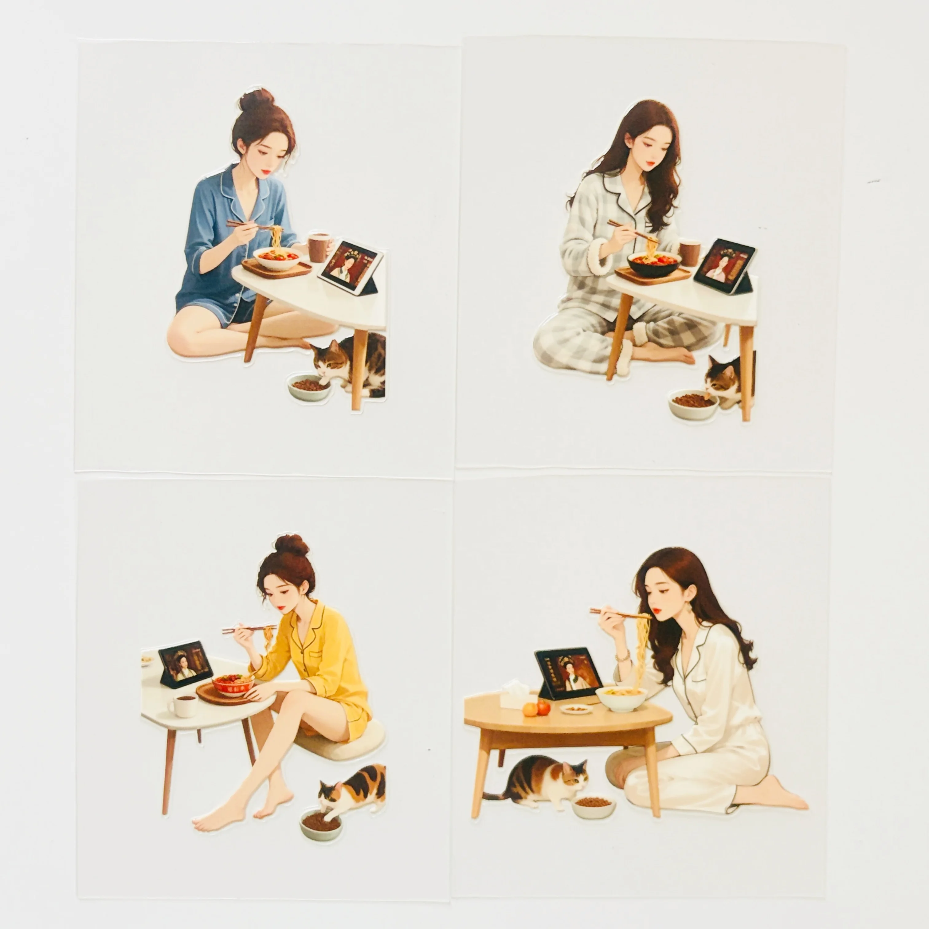 

10.26-1 Новые декоративные наклейки для зимней девушки для журнала для скрапбукинга