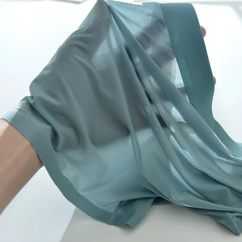 120S high-end seamless ice silk underwear, men's breathable large size boxer antibacterial shorts, men's underwear