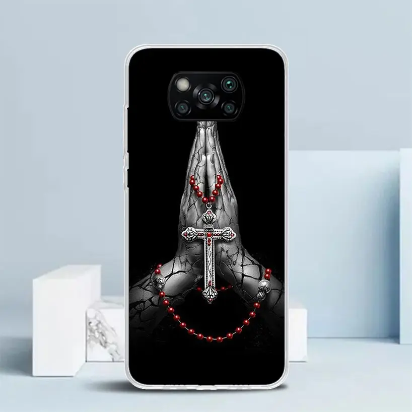 Чехол для телефона из мягкого ТПУ с изображением Бога Иисуса молитвы Креста Xiaomi