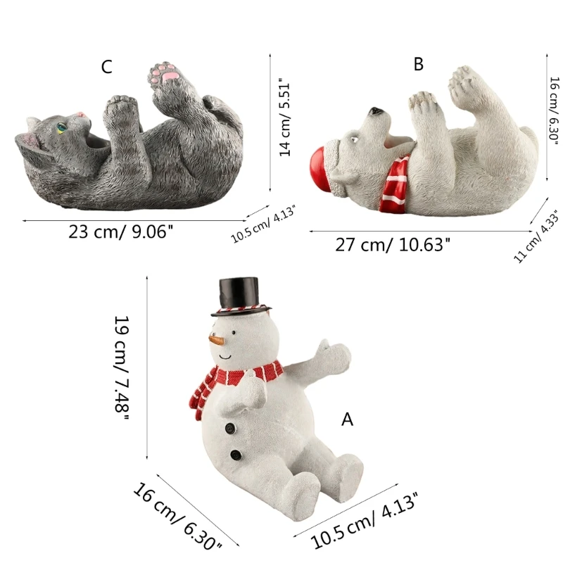 Рождественский снеговик кот медведь настольная декоративная полка для вина