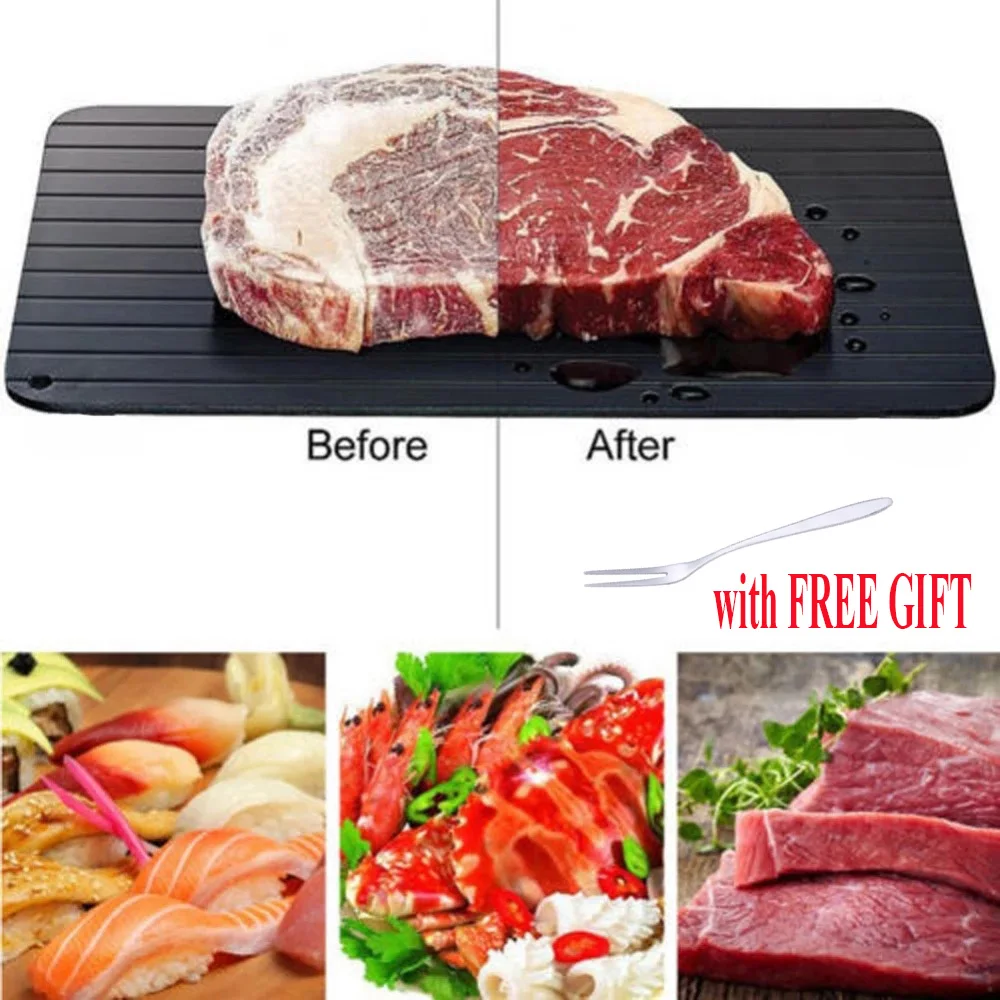 

Fast Defrosting Tray Thaw Frozen Food Meat Fruit Quick Defrosting Plate Board Defrost Kitchen Gadget Tool Home Hall Accessories