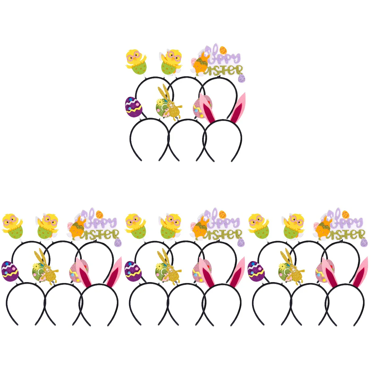 

24 шт., декоративные повязки для волос для девочек