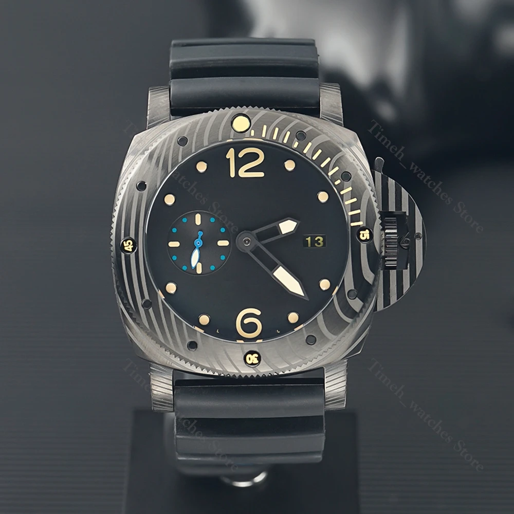 

2022 New Men's Watch 1950 Carbotech™ 3 Days Automatic 47mm Automatic Watch Men's Mechanical Reloj Hombre Rubber Strap