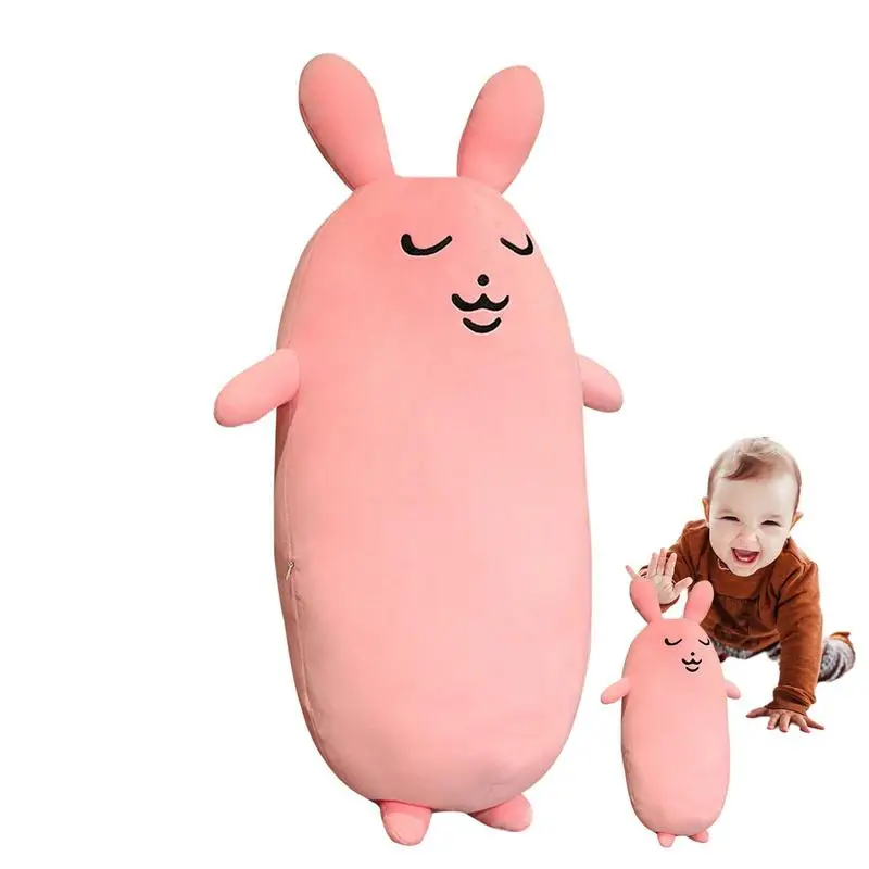

Rabbit Plush Pillow Sleeping Hugging Pillows Soft Animal Stuffed Doll Toy Easter Bunny Plush Funny Hugging Pillow Toy For Kids