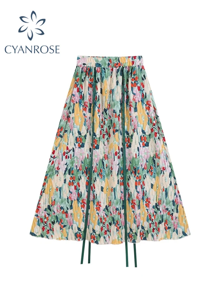 

Женская элегантная юбка, Новинка осени 2022, корейская мода в стиле Instagram, нежная винтажная Цветочная облегающая Универсальная Женская юбка с ...