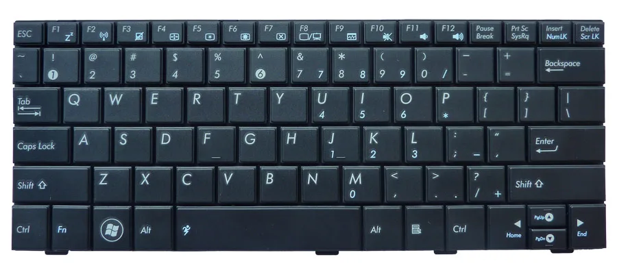 LARHON New Black US English Keyboard For ASUS Eee PC 1001HA 1001HAG 1001HT 1001P 1001PG 1001PGO 1001PQ 1001PQD 1001PX 1001PXB | Компьютеры
