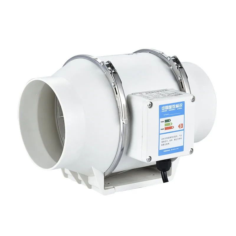 

220V 5 Inch Exhaust Fans Home Inline Pipe Duct Fan Kitchen Toilet Extractor Ventilation Air Clean Ventilator Diagonal Flow Fan