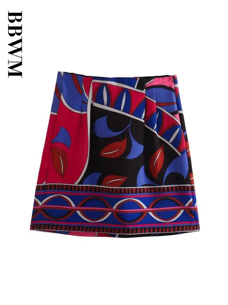 Женская однобортная блузка с длинным рукавом и принтом рубашка мини-юбкой шорты