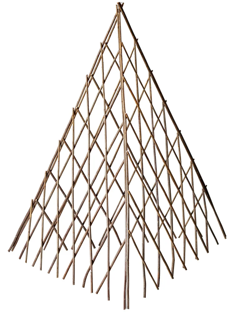 

Cane Willow Lattice Flower Bracket Chinese Rose Decorative Garden Balcony Clematis Vegetable Garden Indoor And Outdoor